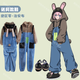 束時(shí)·創(chuàng  )漫動(dòng)漫卡通連體睡衣男女秋冬加厚珊瑚絨青少年學(xué)生大碼家居服套裝 絕區零治安布連體（加厚）+棉鞋 XL (160-172cm,適用60-70kg)