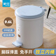 茶花廚房垃圾桶家用帶蓋客廳衛(wèi)生間創(chuàng)意腳踏式北歐腳踩拉圾筒紙簍 藍色9.6L