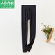 AB純棉秋褲女100%棉春夏超薄高腰內穿全棉毛褲保暖襯褲修身打底線(xiàn)褲 黑色 XXXL