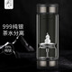 茶之戀茶水分離杯雙層玻璃杯男女士便攜泡茶杯鈦杯999純銀杯商務(wù)禮品杯 臻鈦 槍灰色（純銀葫蘆）
