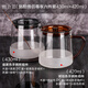 ORTOR玻璃馬克杯水杯杯帶手柄帶蓋茶杯家用辦公商務(wù)喝水茶杯咖啡杯 魅酷情侶尊享六件套裝