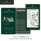 輝柏嘉（Faber-castell）德國進(jìn)口輝柏嘉素描鉛筆 專(zhuān)業(yè)繪畫(huà)繪圖學(xué)生美術(shù)課用品 綠鐵盒套裝 12支裝119064(5H-5B)