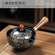 唐豐旋轉(zhuǎn)茶壺泡茶神器陶瓷泡茶壺功夫茶具單壺紅茶沖茶自動(dòng)過濾分離器 小康泡茶壺(青花)