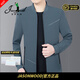 JASONWOOD官方正品高端品牌夾克男裝秋裝修身棒球服春秋衣服商務(wù)男士外套 藍(lán)灰春秋季【現(xiàn)貨速達(dá)】 3XL 190建議【165-180斤】