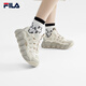 FILA 斐樂(lè)可頌鞋復(fù)古運(yùn)動(dòng)鞋女冬休閑鞋老爹鞋 豆腐白/燕麥色-TO 37.5 (235mm)