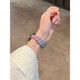 Z&Y適用蘋果手表表帶s10代2025年新款apple watch ultra2真皮iwatch s9商務(wù)女款s8高級感s7夏天se腕帶 紫色星光扣 僅表帶 42mm表盤【適用新品10代iwatch】