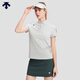 迪桑特 WOMEN’S TRAINING  女士 印花短袖POLO衫 短袖POLO衫 LG-LIGHT GRAY M (165/84A)