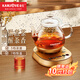 金灶（KAMJOVE）熱壓噴淋保溫煮茶器 煮黑茶普洱茶具電熱水壺蒸茶壺 養生壺煮茶玻璃壺 0.8L A-55金色