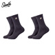 SLAMBLE男長(cháng)筒襪潮加厚吸汗運動(dòng)中高筒糖果色大碼男襪 黑色*2 L（42-46）