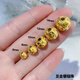 WATCHTHIS WT3d硬金足金999轉(zhuǎn)運(yùn)珠金錢(qián)珠黃金手鏈女路路通手串珠散珠男金珠 金錢(qián)珠6mm直徑約0.14g
