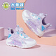 大黃蜂童鞋女童網(wǎng)鞋秋款運動(dòng)鞋旋轉紐扣休閑鞋 B1123318823NW紫色38