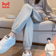 貓人休閑褲女運動(dòng)褲春秋款2025新款灰色休閑秋冬小個(gè)子衛褲灰色 XL