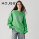 moussy 新品中性風彩虹色字母刺繡套頭衛(wèi)衣010GSL90-0240 031淺綠色 均碼