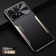 凡盾 紅米K70手機(jī)殼金屬殼小米K70Pro保護(hù)套外殼Redmi K70E鋁合金磨砂殼硅膠防摔男款 紅米K70【黑金色】+屏幕保護(hù)膜