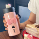 希樂（cille）保溫杯小巧女學(xué)生便攜316不銹鋼水杯上學(xué)男直飲保冷高顏值杯子 紅色【KT貓+蝴蝶結(jié)貼紙】 500ml