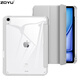 zoyu iPad Air7保護套帶筆槽2025新款11英寸M3芯片適用蘋(píng)果Air6三折13英寸2024透明亞克力air5防彎硬殼 霧霾灰【配鋼化膜】 2025/2024款Air7/6【11英寸】