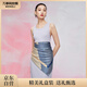 萬(wàn)事利春夏桑蠶絲真絲絲巾雙面印花大方巾絲巾禮盒88cm知韻 藍(lán)色
