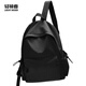 輕騎者書(shū)包女大學(xué)生校園韓版高中背包大容量雙肩包高顏值ins簡(jiǎn)約初中男 黑色【官方正品】