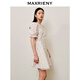 MAXRIENY【浪漫當(dāng)夏】怦然心動(dòng)裙甜美復(fù)古小紅心提花泡泡袖連衣裙 紅波點(diǎn) L 03