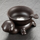 瓷牌茗 紫砂茶漏茶濾 創(chuàng)意茶葉過(guò)濾網(wǎng)泡茶器茶隔漏斗茶具配件濾茶器 紫砂《烏龜》茶漏組合