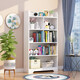 譽(yù)展學(xué)生落地飄窗置物柜書(shū)架簡(jiǎn)易小型經(jīng)濟型繪本家用收納儲藏式 五層白色一套