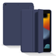 倪爾克 iPad保護(hù)套iPad9/8/7/10代蜂窩三折支撐保護(hù)殼ipadpro/air蘋果平板電腦保護(hù)套Apple平板皮套 深海藍(lán)【蜂窩三折皮套】智能休眠 【10.2英寸】iPad 9/8/7