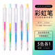 成田（Narita） 成田良品Narita中性筆漸變色335CH小學生用按動水筆做筆記專用彩虹漸變筆 5色套裝