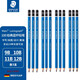 施德樓（STAEDTLER） 100藍桿 100B黑桿 100C 炭筆組合 施德樓素描鉛筆組合100 100（9B 10B 11B 12B 各三支）