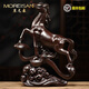MOREISAN馬擺件新中式工藝品木頭馬黑檀實(shí)木客廳裝飾品家居辦公桌擺設(shè)禮品 馬到成功高30cm