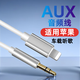 昊微 適用蘋(píng)果AUX音頻線(xiàn)車(chē)用lighting轉3.5mm汽車(chē)音響手機連接線(xiàn)聽(tīng)歌iPhone14/13/12/11轉接線(xiàn)音頻輸出 流光銀|音頻輸出【適用蘋(píng)果轉3.5mm】1米