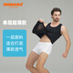 INSMANX男士塑身背心束胸收腹緊身內衣塑型運動(dòng)塑身衣束身定型藏肉神器 單層春夏薄款黑色 XL（體重220-260斤）