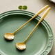 onlycook 攪拌勺304不銹鋼甜品勺創(chuàng  )意長(cháng)柄冰勺咖啡勺家用冰淇淋愛(ài)心長(cháng)勺子 玫瑰金色2只