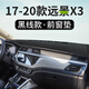 適用吉利遠景X3PRO中控臺儀表盤(pán)避光墊內飾改裝飾汽車(chē)遮陽(yáng)防曬墊工作臺布車(chē)頭墊駕駛臺操作臺墊前窗臺墊 17-20款遠景X3前窗墊皮革黑線(xiàn)