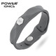 power ionics歐美菱動(dòng)運(yùn)動(dòng)手環(huán)負(fù)離子能量男女情侶硅膠學(xué)生手鐲可刻字配飾禮物 灰色