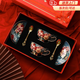 赟婭骨瓷杯子新婚送新人新娘結(jié)婚禮物高檔實(shí)用伴手禮閨蜜生日高級(jí)禮盒 玫瑰對(duì)杯-紅色禮盒