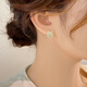 伊燦法式方塊水鉆名媛耳釘女2025新款爆款輕奢小眾設計耳飾高級感耳環(huán) 法式方塊水鉆名媛耳釘