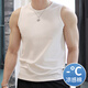 恒源祥2件裝涼感純棉男士背心吸汗男生內穿夏白色打底運動(dòng)跨欄寬肩無(wú)袖 【2件寬肩冰感棉】白色+麻灰 XL (175)【建議125-145斤】