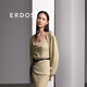 ERDOS 春夏立體花苞開(kāi)衫重磅真絲彈力重喬寬松垂感輕透女短外套 晨霧綠 155/80A/S