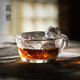 高茗（gaoming） 高茗 琉璃茶杯故宮御貓杯耐熱玻璃主人杯單杯個性創(chuàng)意喝茶小杯可愛茶盞 朕的江山杯