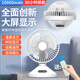 禾心意禾心意桌面小風(fēng)扇usb小型學(xué)生宿舍床上可充電夾大風(fēng)扇迷你便攜冷手持隨身超靜音辦公室嬰兒車車載 10000mAh時(shí)鐘風(fēng)扇+搖頭+送遙控器