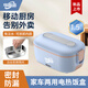 探路途12v24v220v車載家用插電加熱保溫飯盒1.5L免注水低音恒溫不粘內(nèi)膽