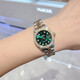 【二手99新】勞力士（ROLEX）女表69173日志系列 自動機械18K黃金刻度后盤后鑲鉆腕表 【26mm】祖母綠盤大鉆-外圈后鑲鉆