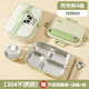 沃德百惠（WORTHBUY）保溫飯盒316不銹鋼上班族學(xué)生專(zhuān)用分格便當盒餐盤(pán)微波爐加熱飯盒 304兜兜熊4格+餐具+湯碗+袋