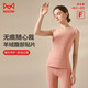 貓人（MiiOW）女士保暖內衣密絨加厚背心內穿打底科技發(fā)熱鎖溫無(wú)痕隨心裁圓領(lǐng)