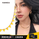 rawnessRawness金色三角鎖骨鏈 設(shè)計感疊戴短款女夏冷淡風(fēng)小眾潮牌項鏈 金色
