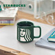 星巴克（Starbucks）杯子馬克杯墨綠色女神款陶瓷水杯320ml辦公桌面杯中秋國慶禮物