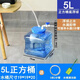 洪瑞家用凈水器自動進(jìn)水水桶功夫茶幾純凈水桶帶浮球泡茶PC儲水桶 5升正方桶裝浮球+3米2分管