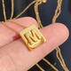恩碩黃金項(xiàng)鏈足金999黃金小方塊字母套鏈5G工520禮物情人節(jié)禮物送女友 約6.62單備注字母