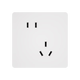領(lǐng)普E2Lite開關(guān)插座超薄啞光磨砂大面板電源插座10A斜五孔插座16A空調(diào) 斜五孔 插座 白色
