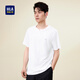 HLA海瀾之家短袖T恤男艾草香氛?qǐng)A領(lǐng)短袖夏HNTBJ2Y175A 米白H5 XL 180/96A 推薦151~164斤